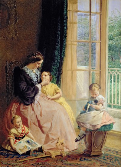 Pani Hicks, Mary, Rosa i Elgar autorstwa George Elgar Hicks