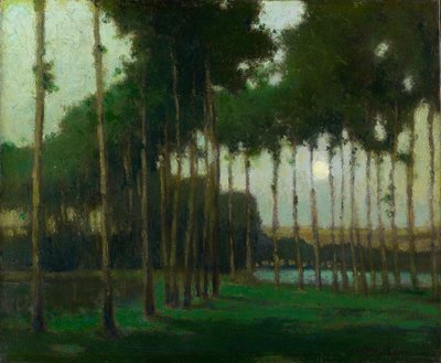 Pejzaż księżycowy (olej na płótnie) autorstwa George Elmer Browne