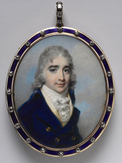 Portret mężczyzny, ok. 1800. autorstwa George Engleheart