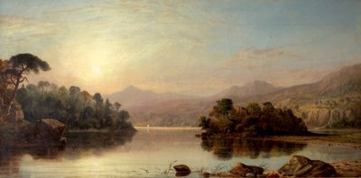 Wyspa Ellen, Loch Katrine, Szkocja, XIX wiek autorstwa George F. Buchanan