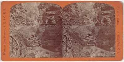 Sceneria Watkins Glen, Spiral Gorge autorstwa George F. Gates