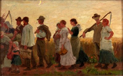 Księżyc w żniwa, 1881 autorstwa George Faulkner Wetherbee