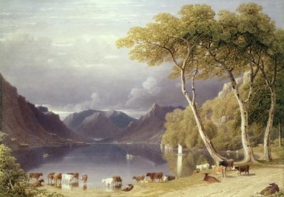 Szef Ullswater na Pojezierzu autorstwa George Fennel Robson