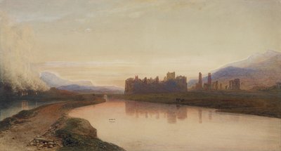 Neath Abbey, Glamorganshire (watercolor on paper) autorstwa George Fennel Robson