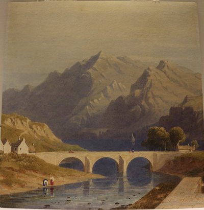 Widok z Fort Augustus na Kanał Kaledoński, ok. 1830 r. (akwarela na papierze) autorstwa George Fennel Robson