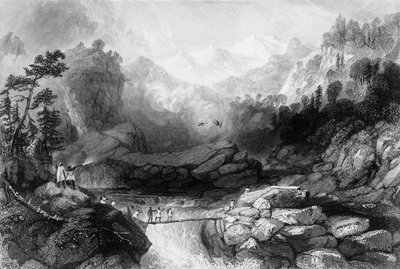 „Przejście przez Sanghę w pobliżu Jumnootree”, 1838. autorstwa George Francis White