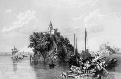 „Janghera, czyli Skała Podrabiaczy, nad Gangesem”, 1838. autorstwa George Francis White