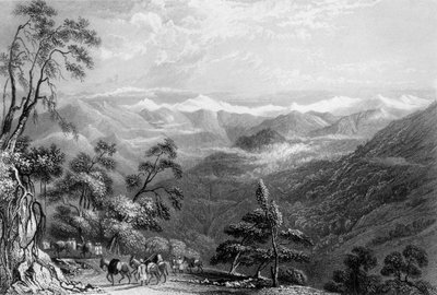 „Snowy Range, z Landour”, 1838. autorstwa George Francis White