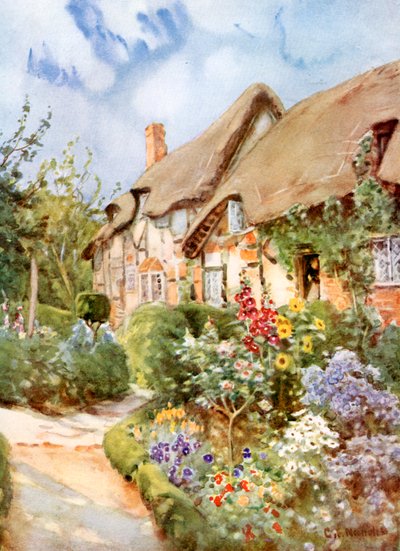 Domek Anne Hathaways, Shottery, Warwickshire, 1924-1926. autorstwa George Franck Nicholls