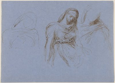 Studium Śmierci dla „Czasu i Śmierci” autorstwa George Frederic Watts