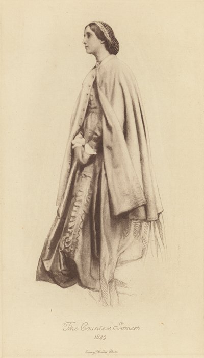 Virginia, hrabina Somers (lito) autorstwa George Frederick (after) Watts