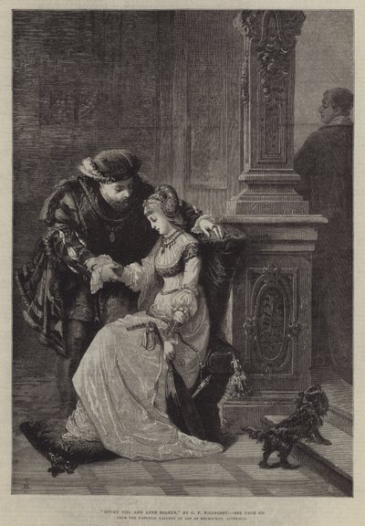 Henryk VIII i Anna Boleyn autorstwa George Frederick Folingsby