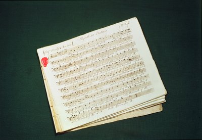 Oryginalna partytura Mesjasza autorstwa George Frederick Handel
