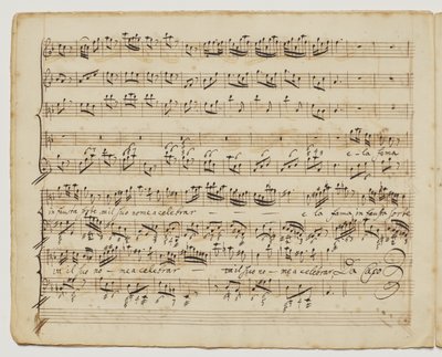 Preggio jest sprzedany „un alma forte, f.6v z „Aditionall [sic] piosenek dla Rinaldo”, c.1717 autorstwa George Frederick Handel