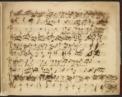 R.M.20.f.12, nr 2 Różne kolekcje i selekcje obj. VI., c.1735-50 (tusz na papierze) autorstwa George Frederick Handel