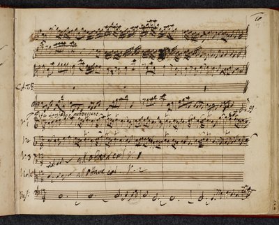 R.M.20.f.2 f.37r, autograf Mesjasza, partytura przedstawiająca „pifa” lub symfonię pasterską autorstwa George Frederick Handel