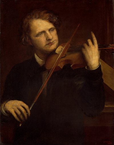 Studium przy lampach: Herr Joachim, 1868. autorstwa George Frederick Watts