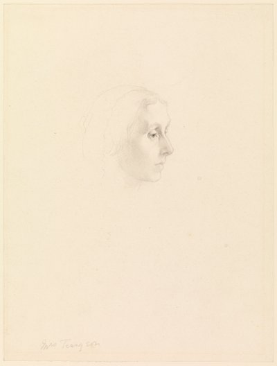 Studium do portretu Emily Tennyson, 1862 autorstwa George Frederick Watts
