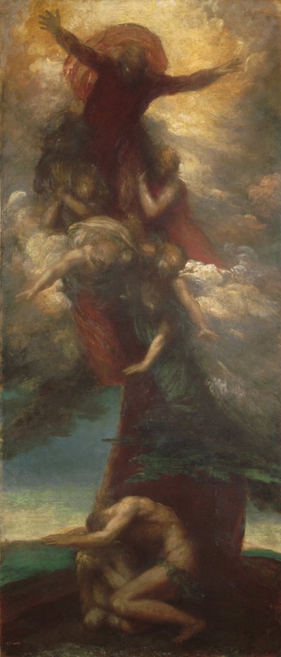 Wypowiedzenie Adama i Ewy, ok. 1873-98 autorstwa George Frederick Watts