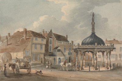 Corn Hill i Moot Hall, Ipswich autorstwa George Frost