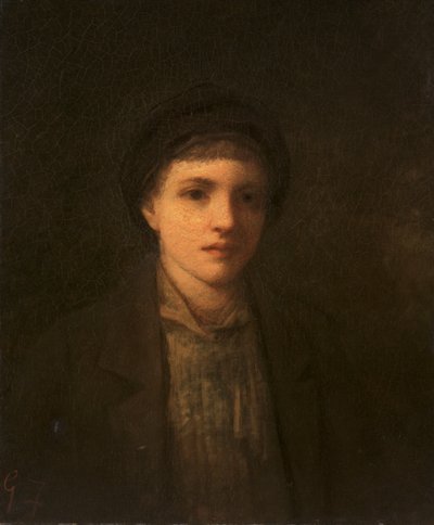 Głowa chłopca (olej na płótnie) autorstwa George Fuller