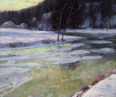 Cisza i wieczorne światło (olej na płótnie) autorstwa George Gardner Symons
