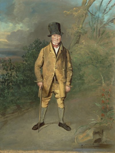 Portret ogrodnika z Bramham Park, Yorkshire, ok. 1822 (olej na płótnie) autorstwa George Garrard