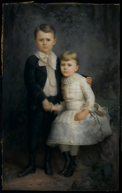 Portret dwojga dzieci, 1891 autorstwa George Gerhard
