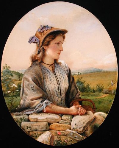 Wiejska dziewczyna autorstwa George Goodwin Kilburne