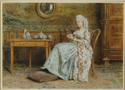 Podwieczorek, 1876 autorstwa George Goodwin Kilburne