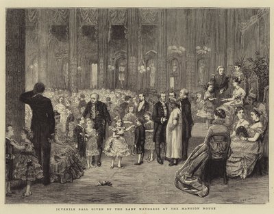 Bal Juwenaliowy wydany przez Panią Burmistrz w Mansion House autorstwa George Goodwin Kilburne