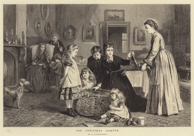 Świąteczny kosz autorstwa George Goodwin Kilburne