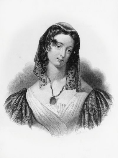 Inez, ilustracja do poematu narracyjnego Pielgrzymka Childe Harolda autorstwa George