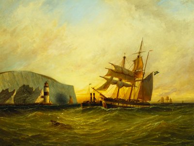 Off the Needles, Wyspa Wight autorstwa George Gregory