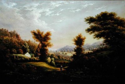 Dziewczyna na ścieżce (olej na płótnie) autorstwa George Gunter Hartwick
