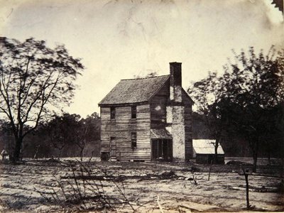 Kwatera główna generała McClellana (1826-1885) w dniu bitwy pod Lee