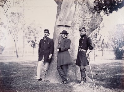 Generałowie Hancock (1824-1886) Smith i Newton, 1862 autorstwa George H. Houghton