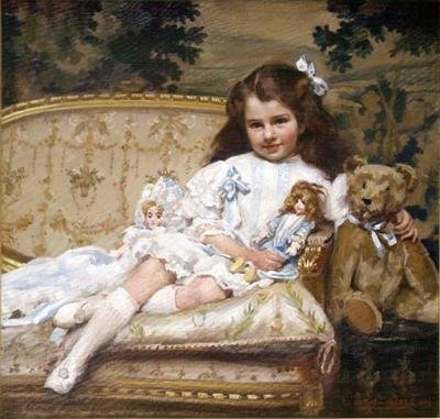 Portret Marjorie Cohen, lat 5 autorstwa George Hall Neale