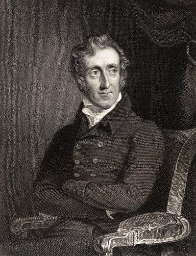Henry Welbore Agar Ellis, 2. wicehrabia Clifden, rycina Edward Scriven (1775-1841), z „Narodowej Galerii Portretów, tom II”, wydana ok. 1835 autorstwa George Hayter