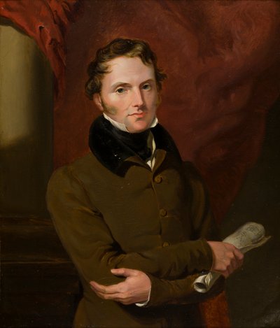 Portret lorda Johna Russella (1792-1878), później 1. hrabia Russell, ok. 1812-71 (olej na pokładzie) autorstwa George Hayter