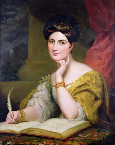 Portret Hon. Pani Caroline Norton autorstwa George Hayter