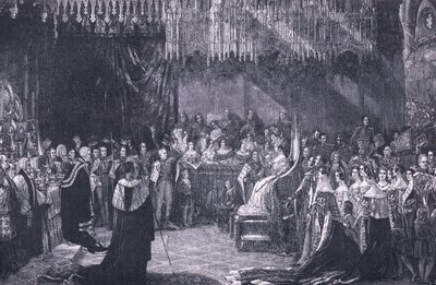 Koronacja królowej Wiktorii AD 1838 autorstwa George Hayter