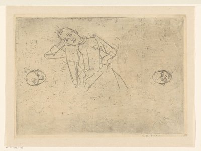 Studiuj siedzącą kobietę autorstwa George Hendrik Breitner (signed by artist)