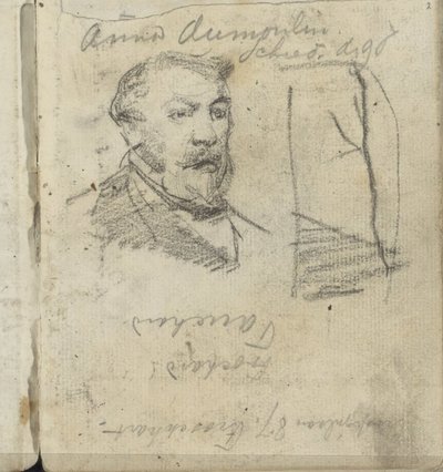 Drzewo i popiersie człowieka autorstwa George Hendrik Breitner