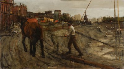 Teren budowy autorstwa George Hendrik Breitner
