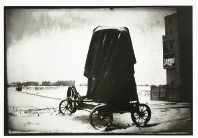 Cementownia w zimowym krajobrazie w Overtoom w Amsterdamie autorstwa George Hendrik Breitner