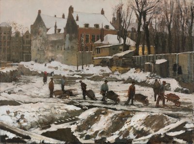 Plac budowy w Amsterdamie autorstwa George Hendrik Breitner