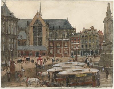 Plac Dam w Amsterdamie autorstwa George Hendrik Breitner