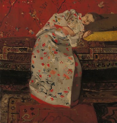 niderlandzki: Meisje in witte kimono Dziewczyna w białym kimonie autorstwa George Hendrik Breitner
