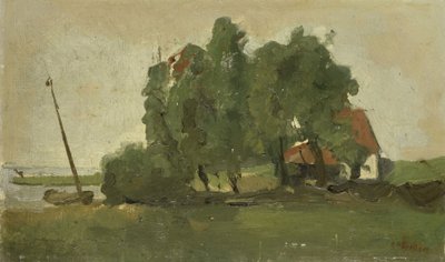 Zagroda z zabudowaniami autorstwa George Hendrik Breitner